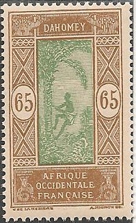 DAH76 - Philatélie - Timbre du Dahomey N° Yvert et Tellier 76 - Timbres des colonies françaises - Timbres de collection
