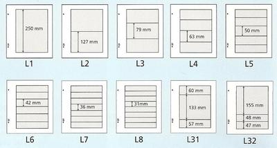DAVO-L - Philatelie - Recharges feuilles philatéliques Flexibel DAVO-L - Albums philatéliques - Timbres de collection