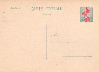 EP1233-CP1 - Philatélie - Entiers Postaux - timbres de France