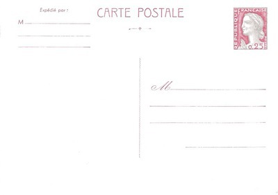 EP1263-CP1 - Philatélie - Entiers Postaux - timbres de France