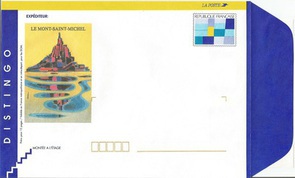 EP2005-E- LE MONT ST MICHEL - philatelie-entiers postaux-enveloppe distingo-timbres-de-france