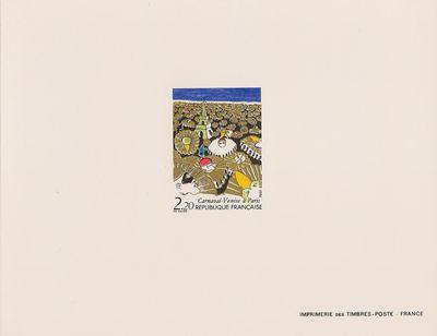 EP.LUXE2395 - Philatélie - Epreuve de luxe du timbre de France N° 2395 du catalogue Yvert et Tellier - Epreuves de luxe de collection