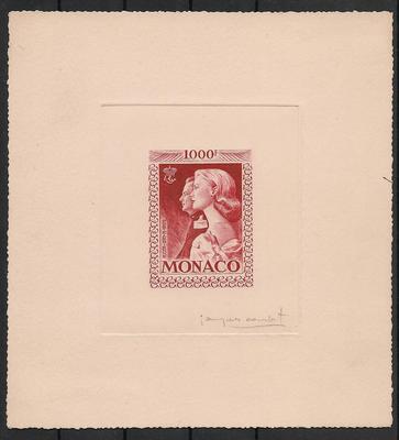 EpreuveAtelierMonaco - Philatélie - Epreuve d'atelier de Monaco - Timbres de collection - Cartes 1er jour de Monaco