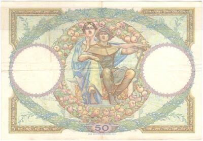 F15/01/D686, Philatelie 50, Billet de France 50 Francs Merson 28/06/1927