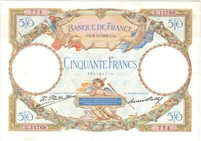 F16/03/11768, Philatelie 50, Billet de France 50 Francs Merson 08/12/1932