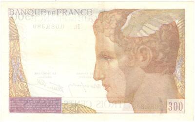 F29/03/89389, Philatélie 50, billet de banque de France de 300 Francs