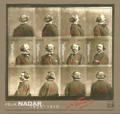 F5392 - Philatelie 50 - feuillet de timbres de France N° F5392 de 2020, Félix Nadar