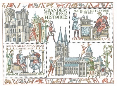 F5455 - Philatelie 50 - feuillet de timbres de France N° F5455 de 2020, Les Grandes Heures de l'histoire de France