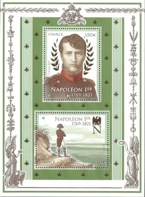 F5485 - Philatelie 50 - feuillet de timbres de France N° F5485 de 2021, Napoléon 1er