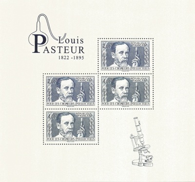 F5599 - Philatelie 50 - feuillet de timbres de France N° 5599 de 2022 - Bicentenaire de la naissance de Louis Pasteur