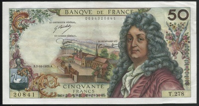 F64/31/SPL/N°20841 - Philatélie 50 - Billet de 50 Francs Racine 1975 SPL