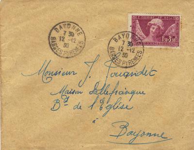 Lettre256 - Philatelie - lettre de France - timbre de France de collection