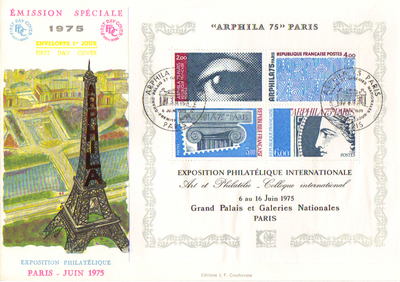 FDC BF 7 - Philatelie - enveloppe 1er jour de France - bloc feuillet Arphila