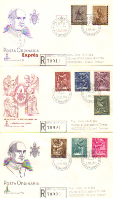 FDC Vatican 2 - Philatelie - enveloppes 1er jour du Vatican - timbres de collection du Vatican