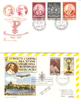 FDC Vatican 6 - Philatelie - enveloppes 1er jour du Vatican - timbres de collection du Vatican