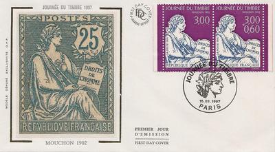 FDCFRJDT - Philatélie - Lot d'enveloppes 1er jour de France journée du timbre - Enveloppes 1er jour de collection