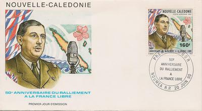 FDCnvellecalDeGaullePA267 - Philatélie - Enveloppe 1er jour de Nouvelle-Calédonie général de gaulle - Enveloppes 1er jour de collection