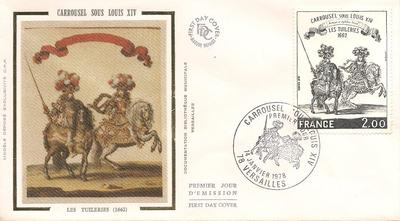 FDCRF1983 - Philatélie - Enveloppe 1er jour de France oeuvre Carrousel sous Louis XIV - Enveloppes 1er jour de collection