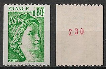 FR1980a - Philatélie - Timbre de France N° 1980a du catalogue Yvert et Tellier numéro rouge - Timbres de collection