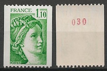 FR2062a - Philatélie - Timbre de France N° 202a du catalogue Yvert et Tellier numéro rouge - Timbres de collection