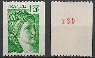 FR2103a - Philatélie - Timbre de France N° 2103a du catalogue Yvert et Tellier numéro rouge - Timbres de collection