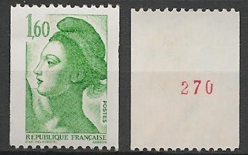 FR2222a - Philatélie - Timbre de France N° 2222a du catalogue Yvert et Tellier numéro rouge - Timbres de collection