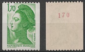 FR2321a - Philatélie - Timbre de France N° 2321a du catalogue Yvert et Tellier numéro rouge - Timbres de collection