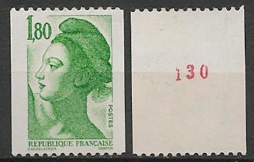 FR2378a - Philatélie - Timbre de France N° 2378a du catalogue Yvert et Tellier numéro rouge - Timbres de collection