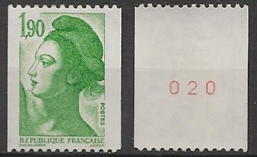 FR2426a - Philatélie - Timbre de France N° 2426a du catalogue Yvert et Tellier numéro rouge - Timbres de collection