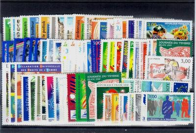 FRC1998 - Philatélie - année complète de timbres de France 1998 - timbres de France de collection