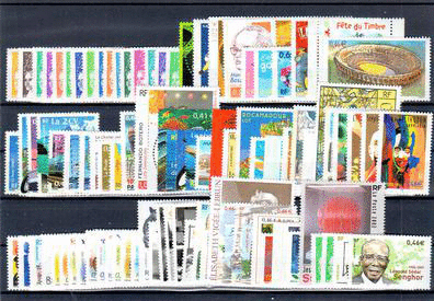 FRC2002 - Philatelie - année complète de timbres de France