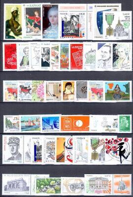FRC2020, Philatélie 50, année complète de timbres de France 2020