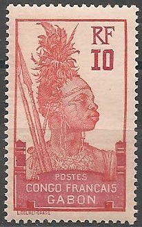 GAB37 - Philatelie - Timbre du Gabon N° Yvert et Tellier 37 - Timbres de colonies françaises - Timbres de collection