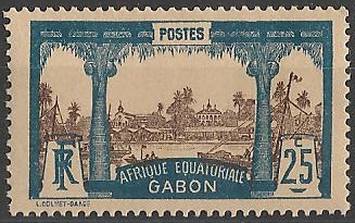 GAB56 - Philatelie - Timbre du Gabon N° Yvert et Tellier 56 - Timbres de colonies françaises - Timbres de collection