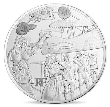 Grande Guerre 2017 argent - Philatelie - pièce de monnaie - Monnaie de Paris - les hommes et les femmes dans la Grande Guerre