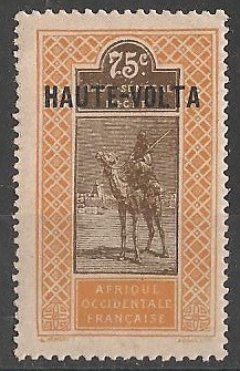 H-V14 - Philatélie - Timbre de Haute-Volta N° Yvert et Tellier 14 - Timbres de colonies françaises