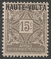 H-VTAX3 - Philatélie - Timbre taxe de Haute-Volta N° Yvert et Tellier 3 - Timbres de colonies françaises