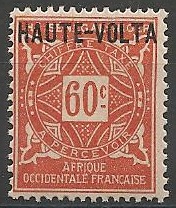 H-VTAX7 - Philatélie - Timbre taxe de Haute-Volta N° Yvert et Tellier 7 - Timbres de colonies françaises