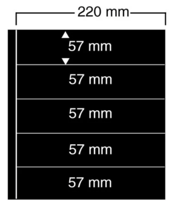 ID455 - Philatélie 50 - Feuilles Compact A4, 5 poches