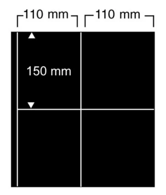 ID476 - Philatélie 50 - Feuilles Compact A4, 4 poches