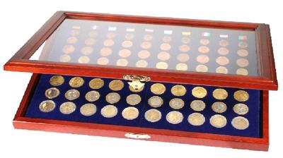 ID5888-5906 - Philatélie 50 - vitrine numismatique de marque SAFE pour pièces de monnaies de collection
