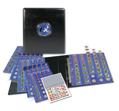 ID7340 - Philatélie - Album premium pour 30 séries d'euros - Numismatique - Matériel de collection
