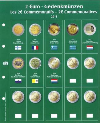 ID7341-11 - Philatelie - pages pour albums pièces de 2 €