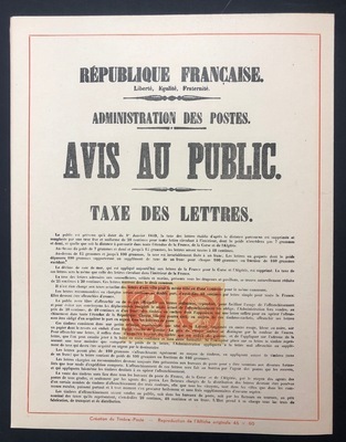 Lot 969-4 - Philatelie - document centenaire du timbre poste