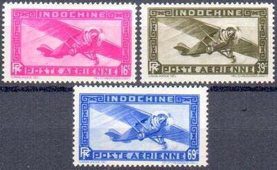 INDOPA17/19, Philatélie 50, Timbres de France Poste Aérienne Indochine Française