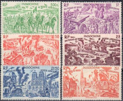 INDOPA40/45, Philatélie 50, Timbres de France Poste Aérienne Indochine Française