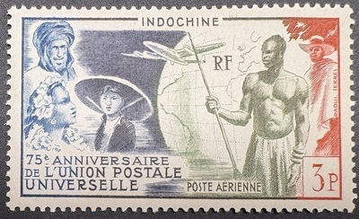 INDOPA48, Philatélie 50, timbres Indochine Française, Poste Aérienne