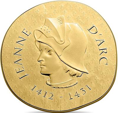 Jeanne d'Arc or - Philatelie - pièce Monnaie de Paris - Femmes de France