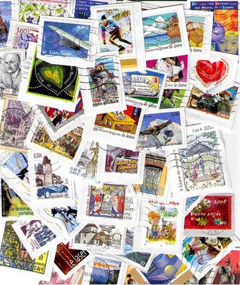 Timbres de France grands formats au kilo - Philatélie 50