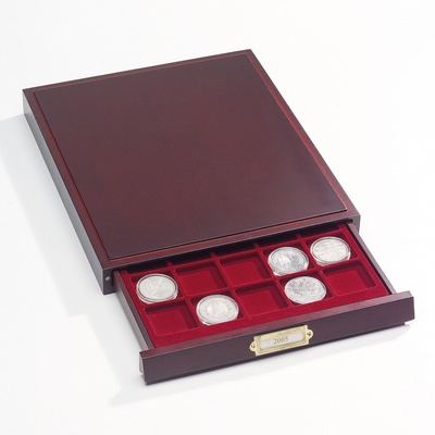 LE327219 - Philatelie - coffret LIGNUM LEUCHTTURM - pièces de monnaies de collection